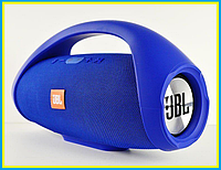 Портативная беспроводная Bluetooth колонка в стиле JBL Boombox BIG,Синяя ,(34,5см) мощные басы,rty