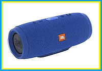 Портативная беспроводная Bluetooth колонка в стиле JBL Charge 3 с FM радио Синяя,rty