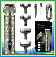 Беспроводной мужской триммер для стрижки волос,бороды,усов VGR V-962 на USB,Электрическая бритва-триммер,rty