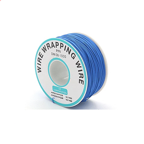 Дріт для монтажу моножила 30AWG 250 м — синій