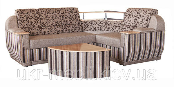 Угловой диван Меркурий с пуфом-столиком, Юдин - фото 5 - id-p63128382