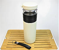 Колба-термос (бутылка) для заваривания чая Белая 500мл