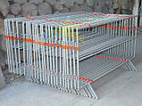Огородження переносне будівельне 2000х400х1100 мм сіре Kompred OL683/1, фото 3
