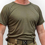 Швидкосохнучий футболка Coolmax олива хакі, фото 3