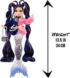 УЦІНКА! Лялька MERMAZE MERMAIDZ Winter Waves Nera Mermaid Русалка Нера змінює колір Fashion Doll 585404 Оригінал, фото 2