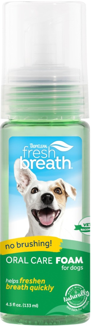 001022 TropiClean Fresh Breath М'ятна пінка для чищення зубів, 128 мл