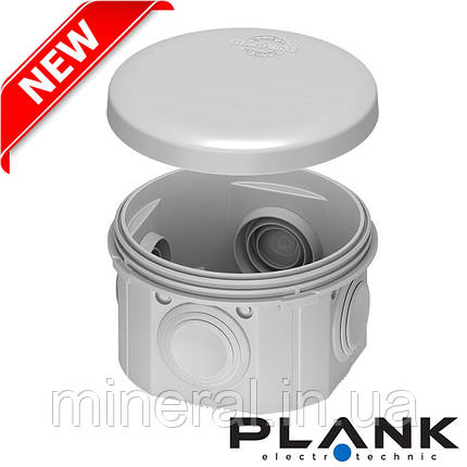 Коробка розподільна IB004 80x40 мм (850 °C) IP55 зовнішня, Plank (PLK6404650), фото 1