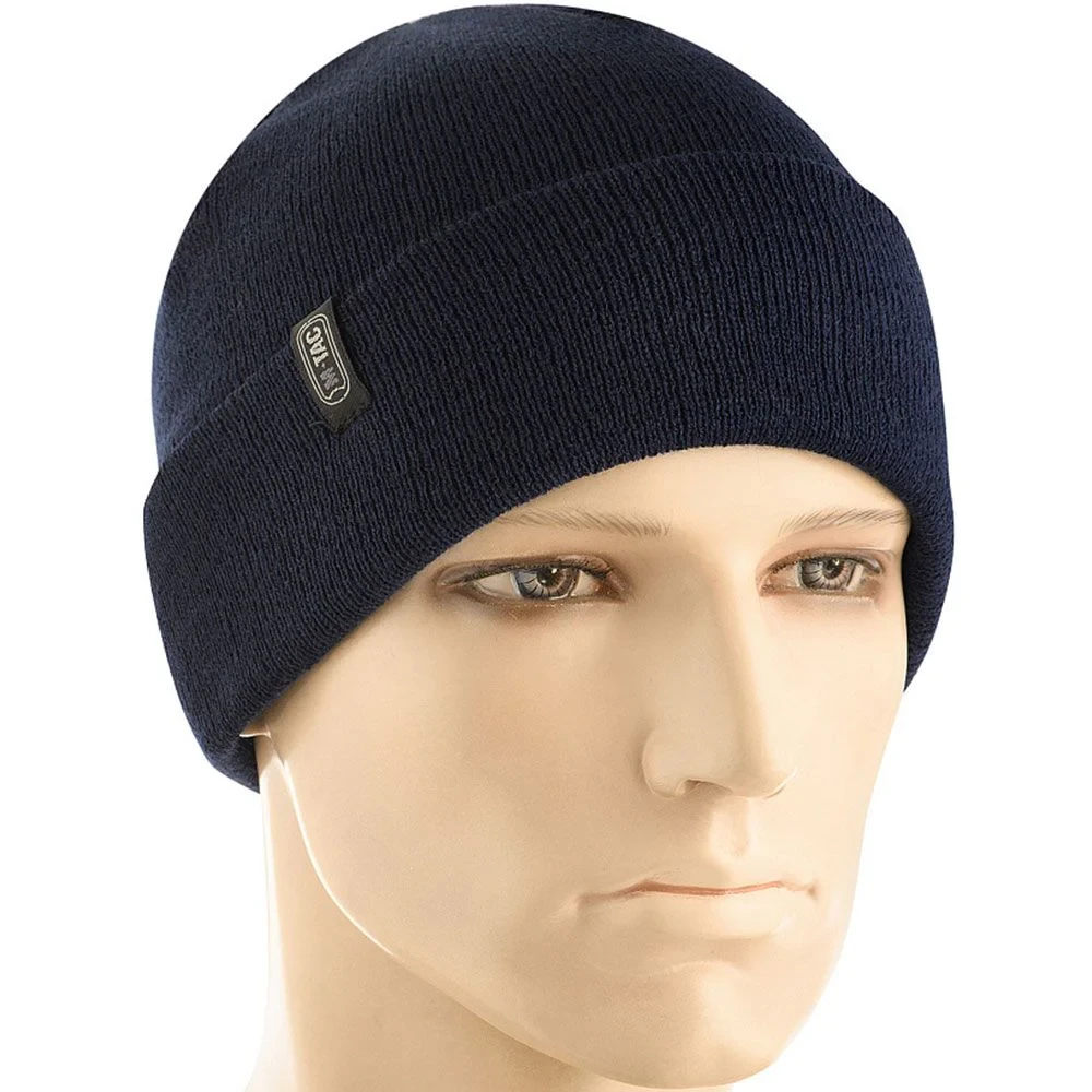 Шапка M-Tac Fine Knit Watch Cap - Dark Navy Blue - фото 2 - id-p1921393313