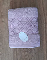 Полотенца для лица и рук 50х90 махра розовый фуксия