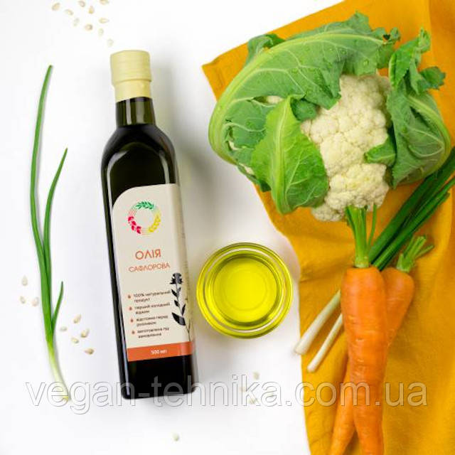 Сафлоровое масло холодного отжима (сыродавленное) нерафинированное в ...