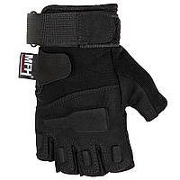 Тактичні рукавиці MFH Tactical Gloves Pro Fingerless - Black