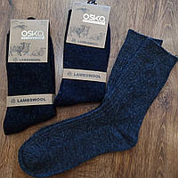Мужские кашемировые носки, баранья шерсть"OSKO" 41-47 Art: 2615 / 12 пар