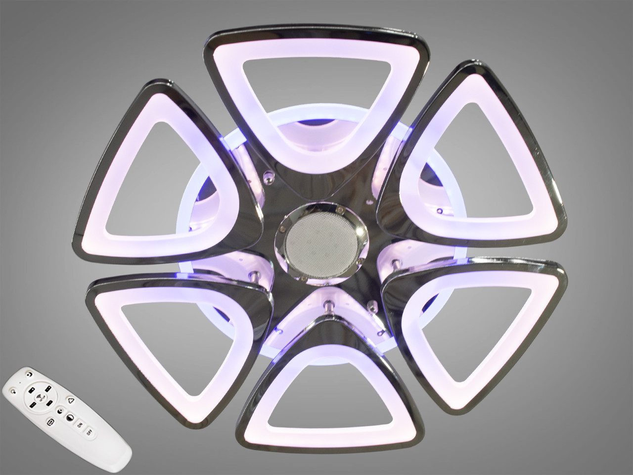 LED-люстра з діммером і кольоровою підсвіткою A8118/6HR MP3 LED 3color dimmer
