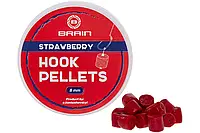 Пеллетс Brain Hook Pellets 16мм 70г Strawberry (клубника)