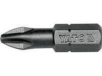 Насадка для отвертки YATO YT-7808 1/4" крестовая PH2 х 25 мм 50 шт