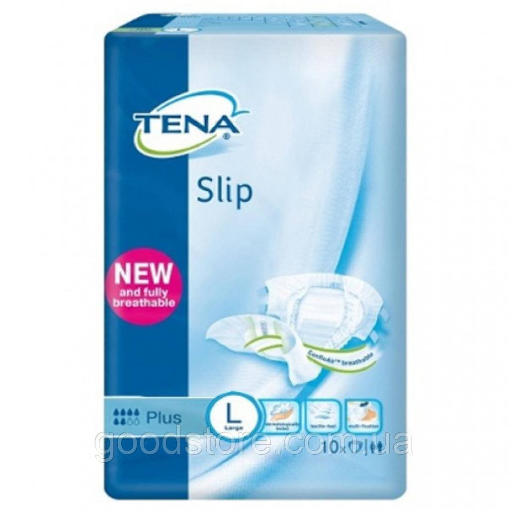 Підгузки для дорослих Tena Slip Plus Large повітропроникні 10 шт (7322541118741)