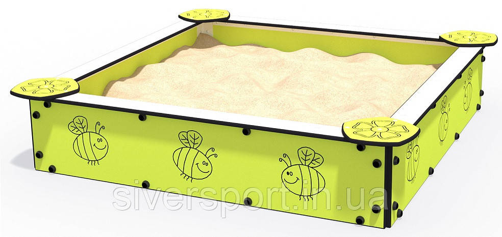 Пісочниця 1,5 м (виготовлена з HDPE пластику) SiverSport TE338, фото 1
