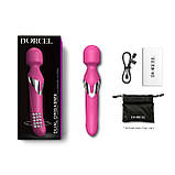 Вібромасажер 2в1 Dorcel Dual Orgasms Magenta класичний масажер і вібратор з перлинним масажем - SO3090, фото 5