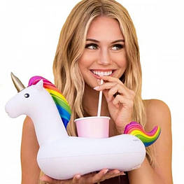 Надувний підсклянник Единоріг 30х21 см - оригінал