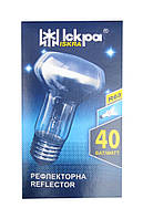 Лампа накаливания рефлекторная R63 Е27 40 Вт (ДЗК) в коробочке "Искра" Львов