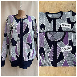 Кофта жіноча на замку ангора р 54-56 універсал різні кольори абстракція