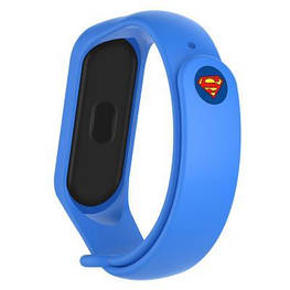 Ремінець для фітнес-браслета Armorstandart Superhero Edition for Xiaomi Mi Band 4/3 Superman Blue (ARM55071)