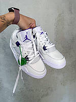 Кроссовки Nike Air Jordan 4 Retro White/Violet Premium