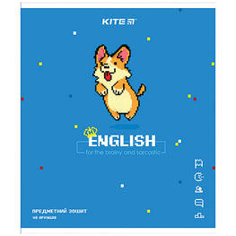 Зошит Kite предметний Англійський мова Pixel 48 аркушів у клітинку 8 шт (K21-240-10)