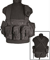 Жилет разгрузочный с подсумками Mil-Tec Chest Rig Black 13530002