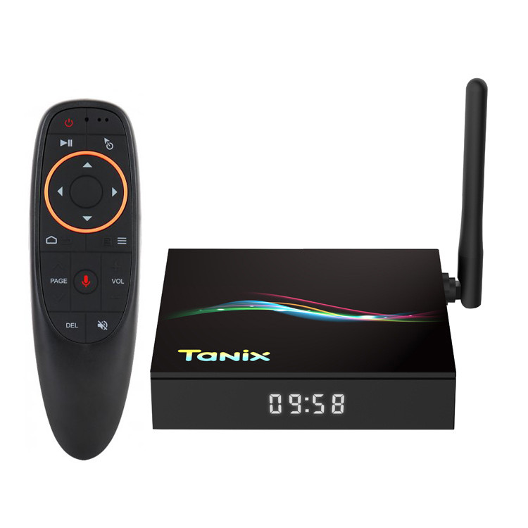 Смарт приставка Tanix TX66 3566 4/32 + аеропульт з мікрофоном і гіроскопом, фото 1