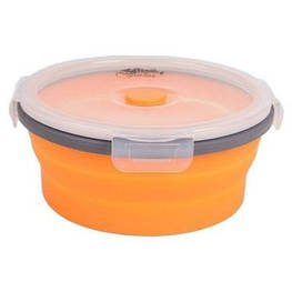 Харчовий контейнер Tramp складаний з кришкою-засувкою 550ml (TRC-088-orange)