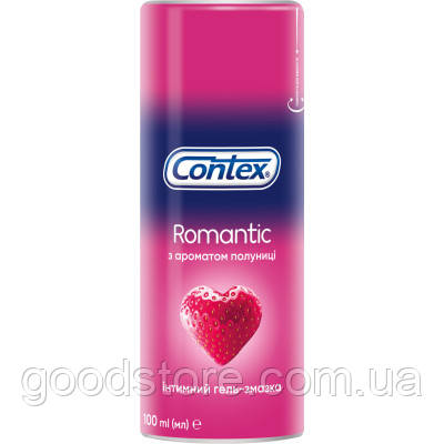 Інтимний гель-змазка Contex Romantic з ароматом полуниці (лубрикант) 100 мл (4820108005174)