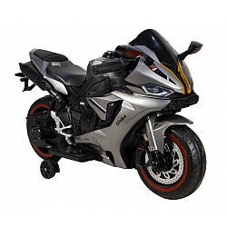 Дитячий електромотоцикл на акумуляторі,електричний мотоцикл для дітей мотобайк 1900S сірий