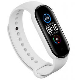 Ремінець для фітнес-браслета BeCover Silicone для Xiaomi Mi Smart Band 5 White (705072)