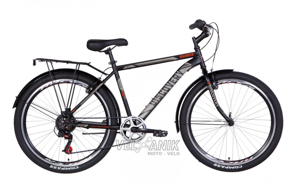 Велосипед 26" Discovery RANGER Vbr (рама 18") чорно-помаранчевий