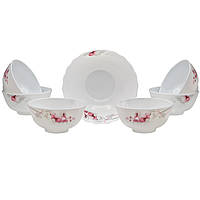 Набір склокерамічних салатників "Орхідея" 01/S