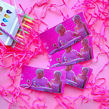 "Barbie" - Наліпка на Пляшку 12*6 см.