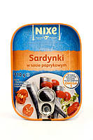 Консервовані сардини в соусі з паприкою Nixe 110 г/55 г Німеччина