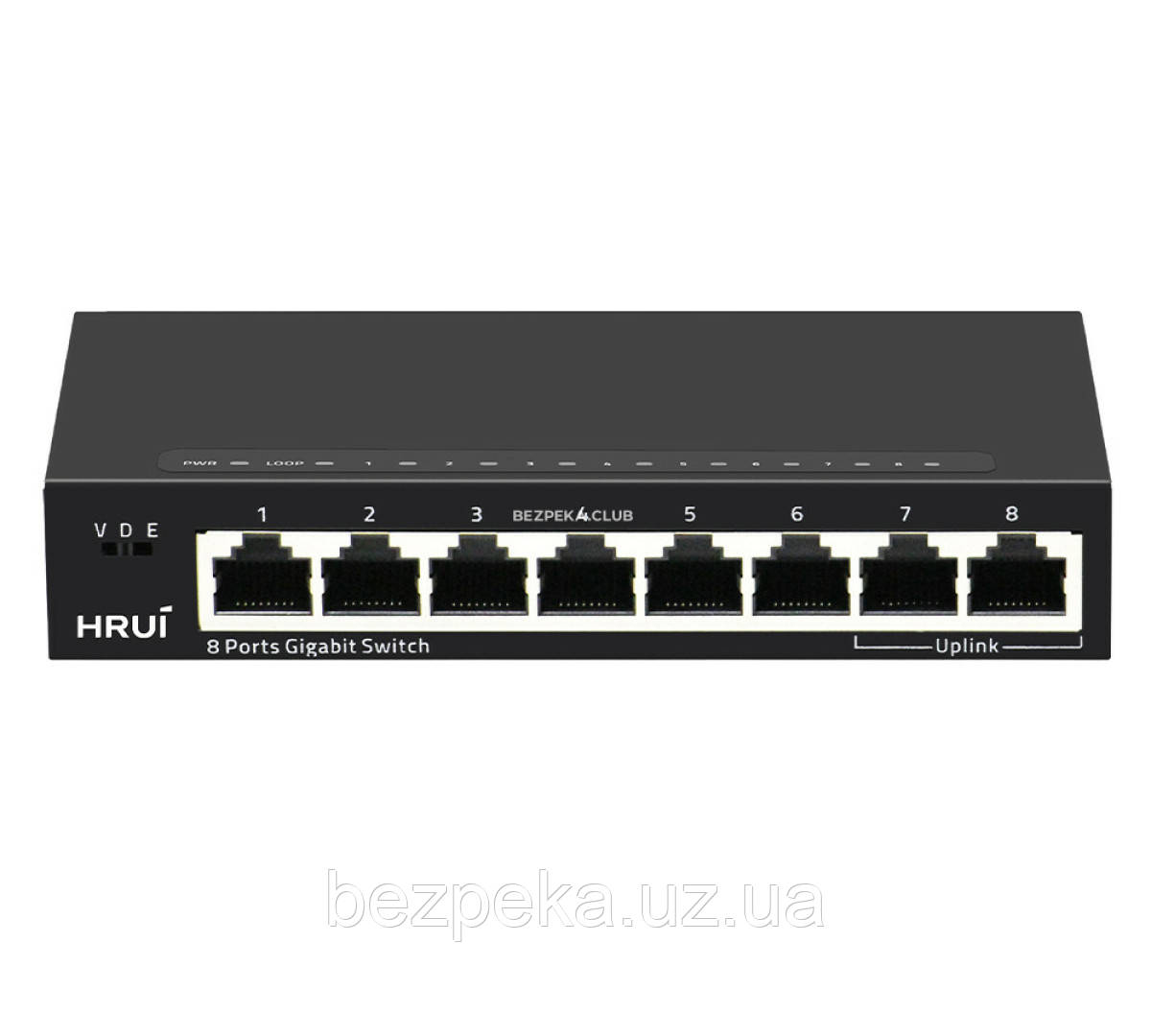 8-портовий комутатор HongRui HR-SWG1080 некерований