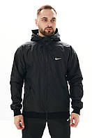 Комплект мужской куртка ветровка и штаны черный S-XXXL