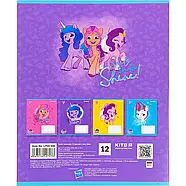 Зошит шкільний Kite My Little Pony 12 аркушів (у косу лінію) LP22-235, фото 10