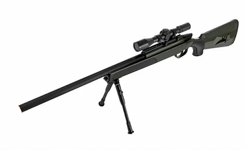 Гвинтівка снайперська  вішки з коліматорним прицілом колір зелений довжина 110 см