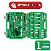 Набор инструментов 1/2" & 1/4" 108 ед. INTERTOOL ET-6108SP (прочный кейс с металлическими замками)