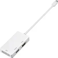 Переходник VALUE S0713 mini DisplayPort (тато) - HDMI/VGA/DVI (мама) 0.2m White