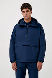 Демісезонна чоловіча куртка анорак Finn Flare FAB21042-101 темно-синя M