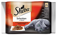 Корм для котів Sheba Selection в соусі, 4 х 85 г, Польща