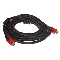 Кабель HDMI HDMI 1080p позолочений посилений в обмотуванні 5 метрів