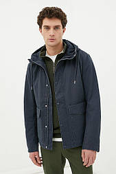 Бавовняна чоловіча вітровка Finn Flare FAB21059-202 сіра S