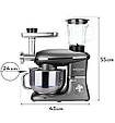 Кухонний комбайн Mozano Kitchen Assistent ROB-02 Silver 3в1 (блендер, м'ясорубка, 2300 Вт, Польща), фото 10