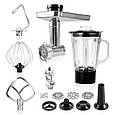 Кухонний комбайн Mozano Kitchen Assistent ROB-02 Silver 3в1 (блендер, м'ясорубка, 2300 Вт, Польща), фото 9